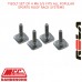 T-BOLT SET OF 4 M6 S/S FITS ALL POPULAR SPORTS ROOF RACK SYSTEMS